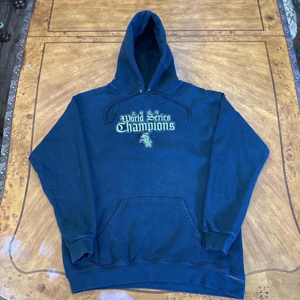 2005 World Series Champions Sox LEE Embroidered Hoodie Men's Large Black